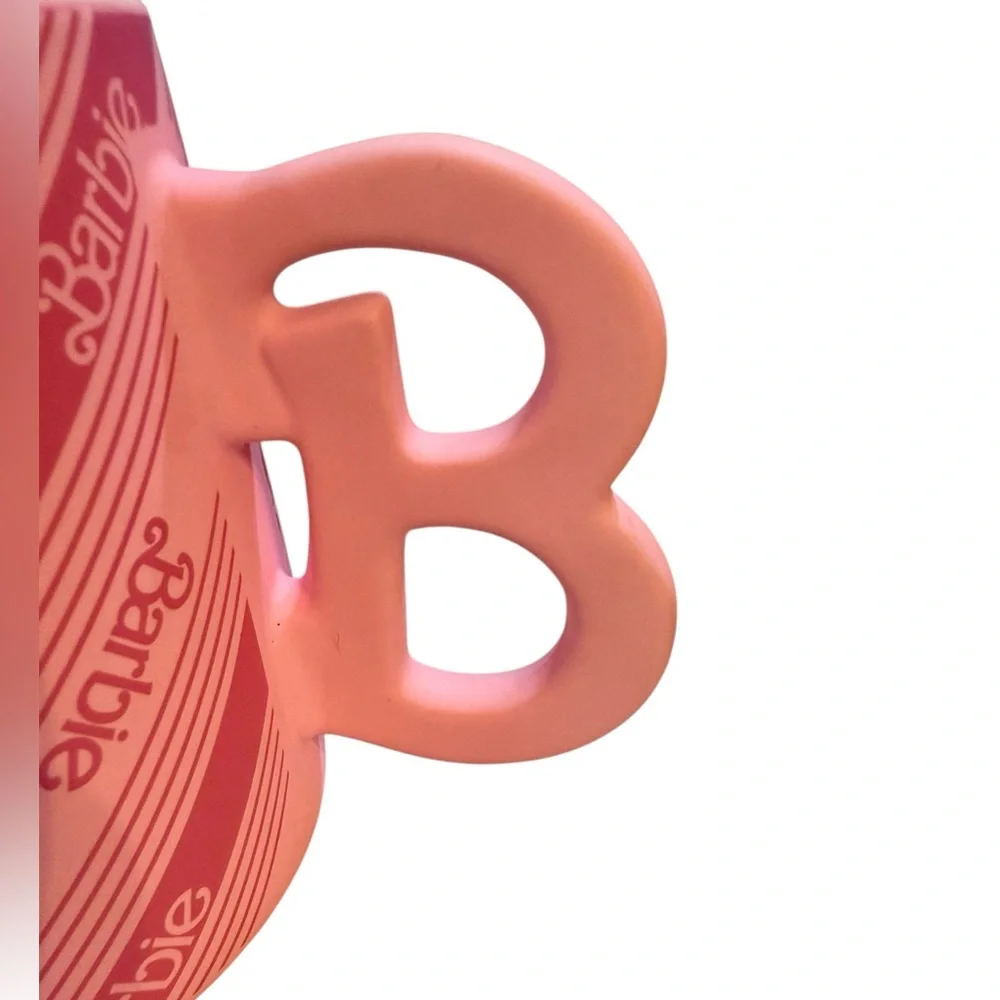 Barbie Pink Diagonal‎ Stripe Mug
